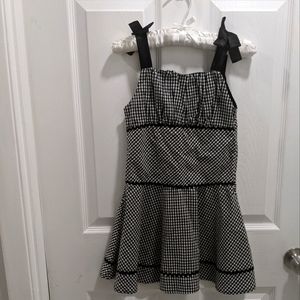 Black and White little girl Dress